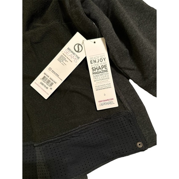 Shape Activewear Boxer Bomber in Charcoal Black NWT 2X - Picture 6 of 7